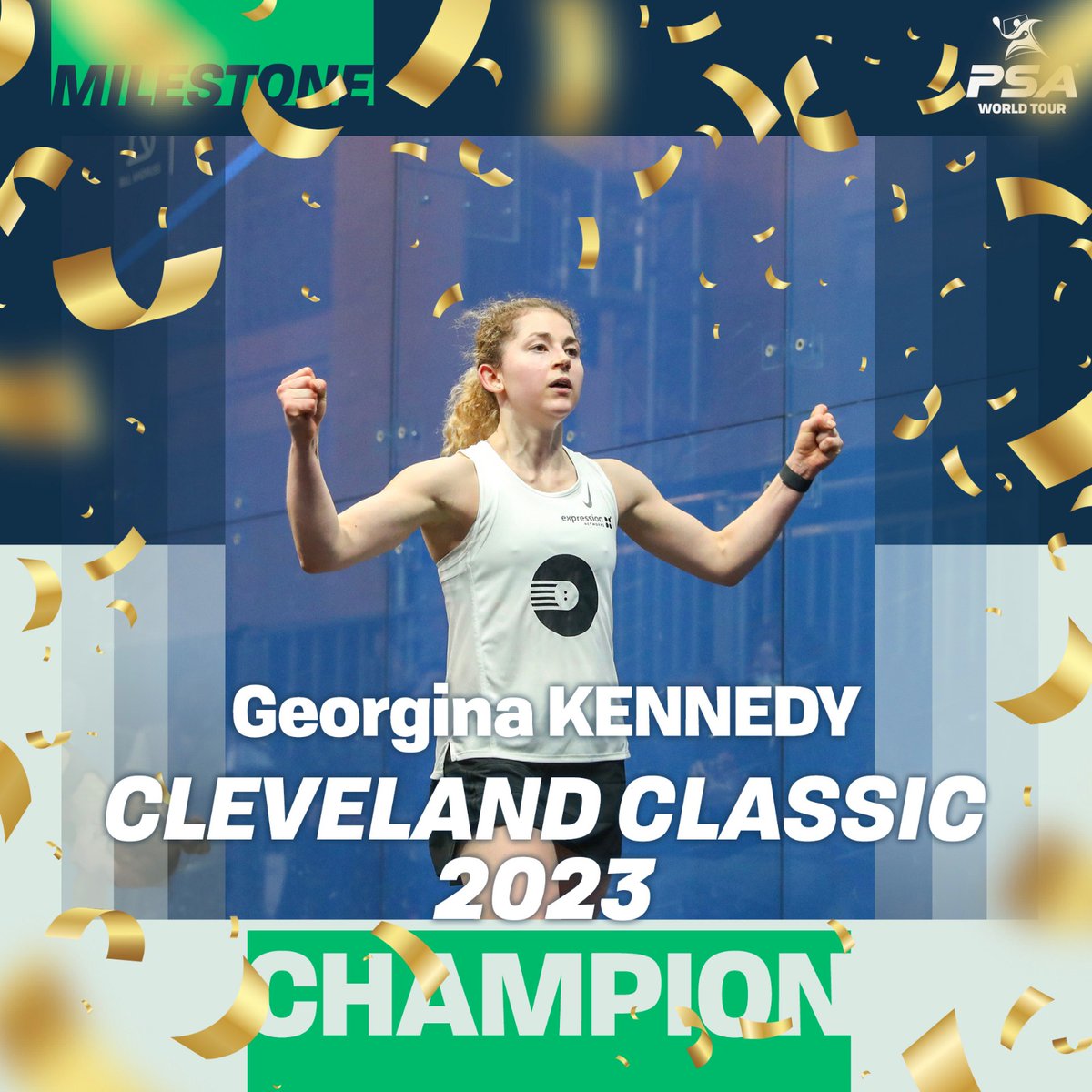 Back-2⃣-back #ClevelandClassic titles for <a href="/ginakennedyy/">Gina Kennedy</a>! 👏🏆🏆

🏴󠁧󠁢󠁥󠁮󠁧󠁿[8] <a href="/ginakennedyy/">Gina Kennedy</a> beats <a href="/LivBlatchClyne/">Olivia Blatchford Clyne</a> 🇺🇸
3-1: 13-11, 11-8, 7-11, 11-6 (45m)