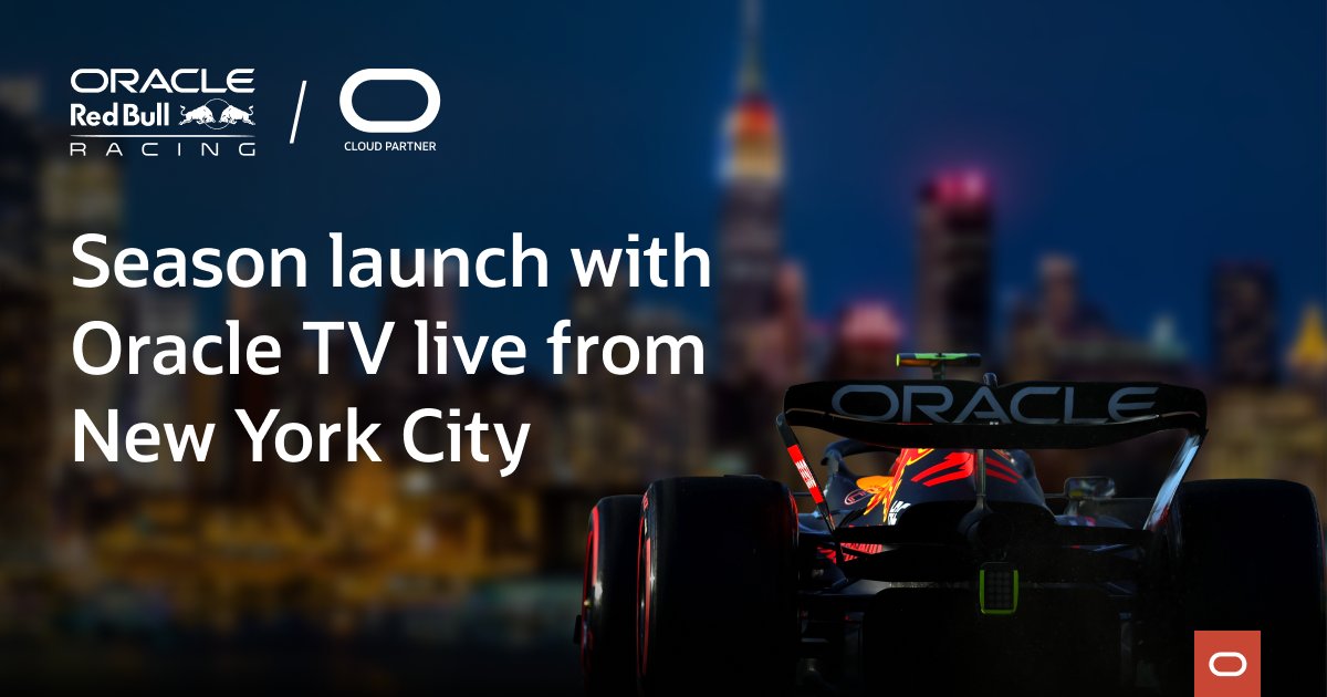 So excited for this season to start!!!  <a href="/redbullracing/">Oracle Red Bull Racing</a> kicked off the new season in the Big Apple with <a href="/Oracle/">Oracle</a> TV. social.ora.cl/601939F3x
