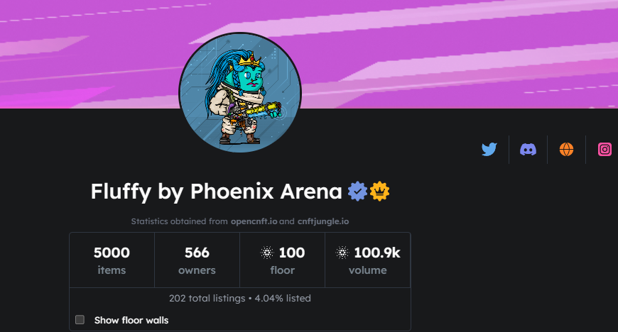 Exciting news! #Fluffy becomes our 3rd character collection to hit 100k volume on <a href="/jpgstoreNFT/">jpg.store</a> 

Let's see if the #CNFTCommunity  is ready for our game!

Are you? 🎇✅