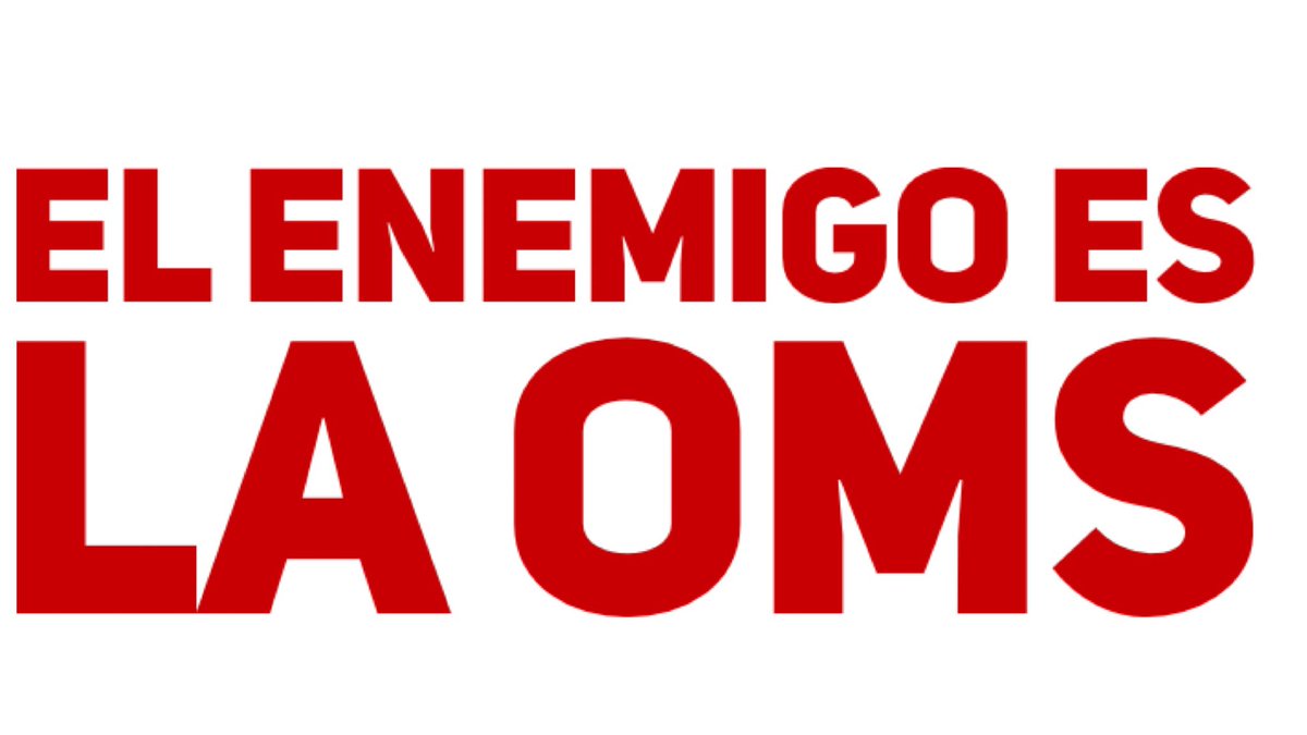 Si la OMS no existiese, no habríamos tenido “pandemia” ni sus consecuencias económicas, ni pérdida de salud y vidas, todo responsabilidad de la OMS. Hora de desmontarla‼️