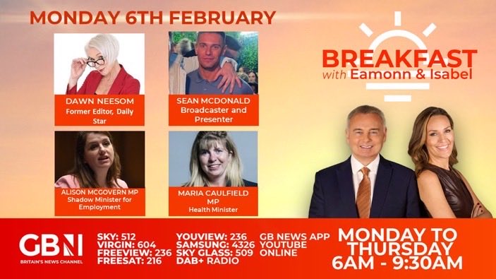 DawnNeesom's tweet photo. Another weekend gone too fast😟 But back ⁦@GBNEWS⁩ ⁦@EamonnHolmes⁩ ⁦@IsabelWebster_⁩ tomorrow live from 6am 😃#Breakast #GBNews #mondaymotivation https://t.co/iZEnZfsTBf