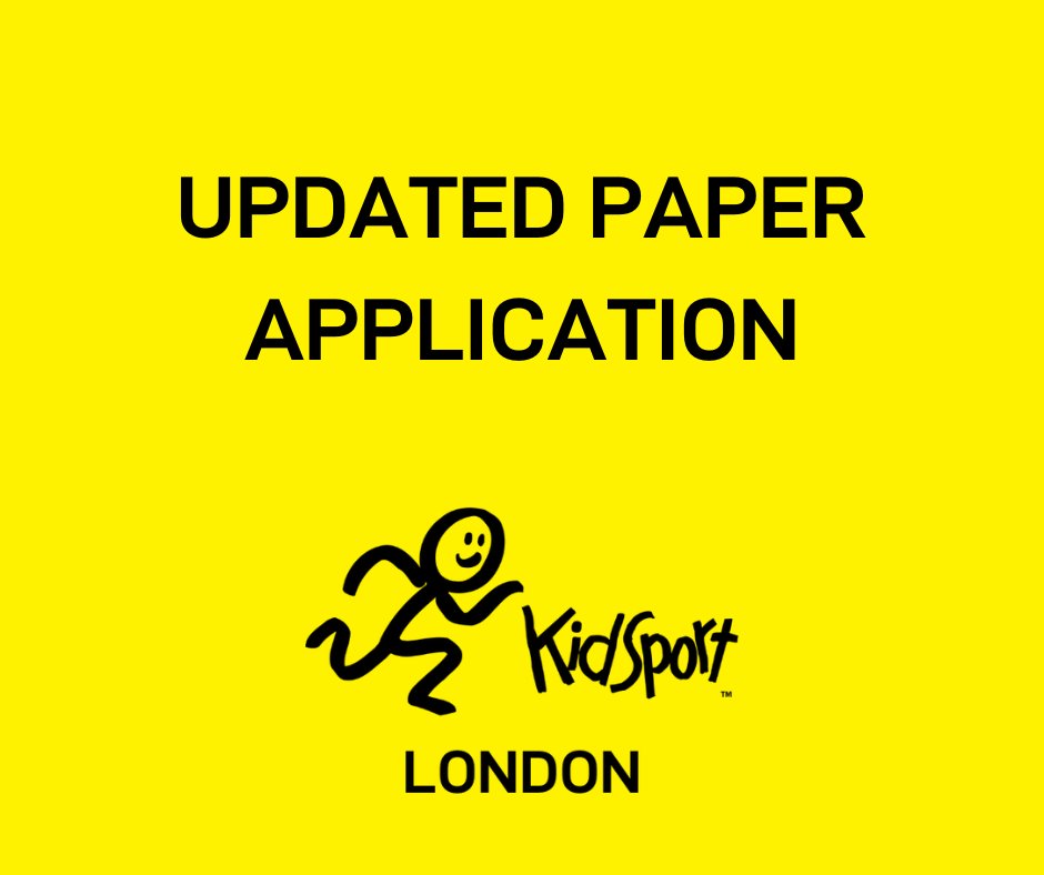 KidSportLondon's tweet photo. We are excited to announce that we have added an updated paper application to our website! If you need help with registration fees, come to our website, download the paper application, fill it out, and either mail or email us the filled-out version.

#SoALLKidsCanPlay https://t.co/0aubjQXfBP