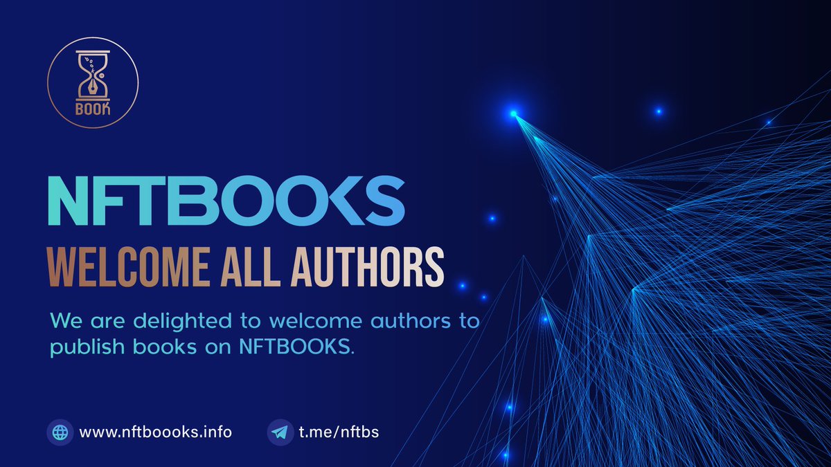 mrcapo86's tweet photo. I cordially invite and welcome #authors to the #NFTBOOKS mainnet event, where you will be able to publish your books on our platform. There will be plenty of exciting things to look forwards to.
#BookLover #WritingCommunity #publishing #NFTBS https://t.co/CavYfQBuY8