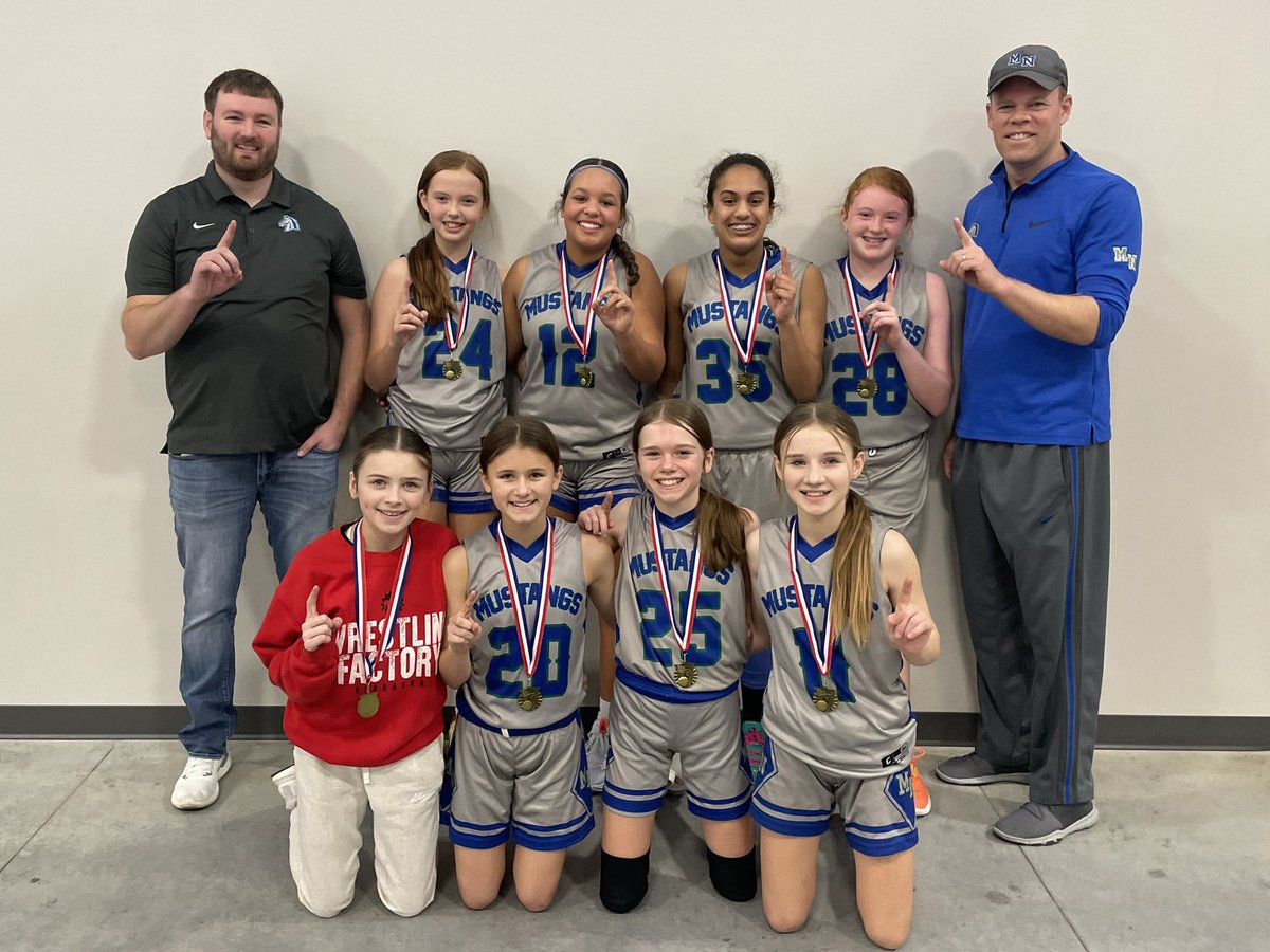 MNHSLadyMustang's tweet photo. 6th Blue ran the table this weekend at the @O_Sports_Acad @MAYBbasketball February Frenzy, going 3-0 and bringing home the gold.

Way to go girls!! 🐎🏀💙🥇
@MNmustangGBB @MNHSActivities @NickPaulson1 https://t.co/SMooq0gYnw
