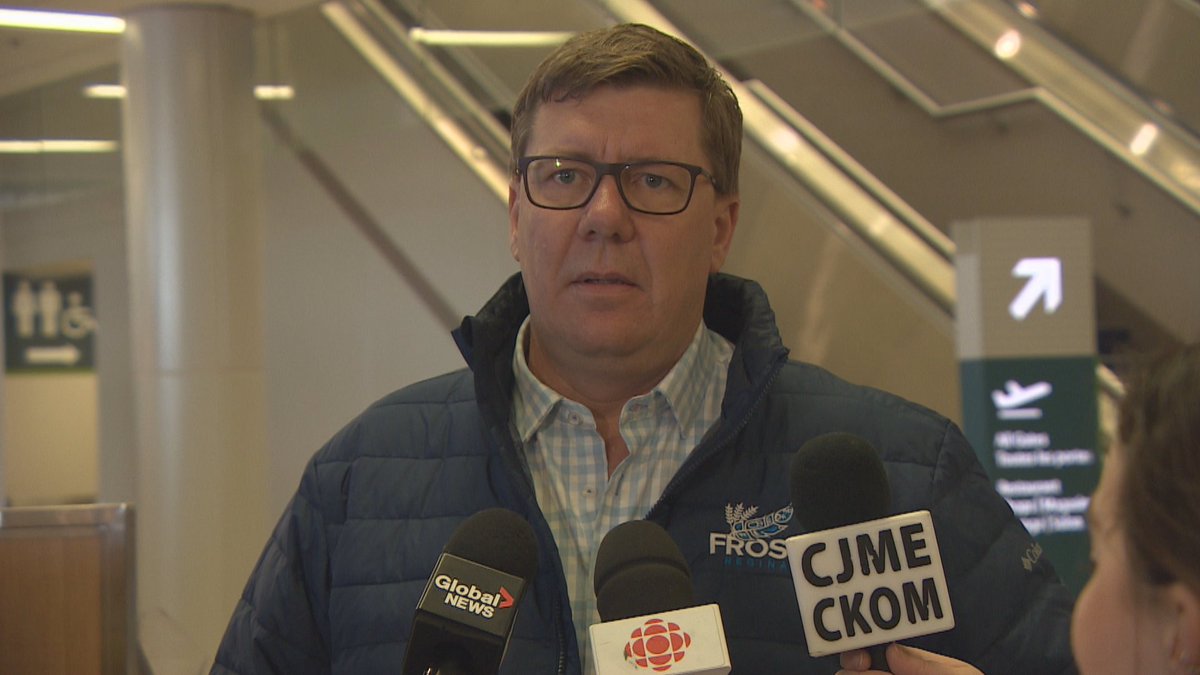 LauTaschereau's tweet photo. TRANSFERT EN SANTÉ. À quelques heures de sa rencontre avec Trudeau, Scott Moe se dit optimiste de recevoir $$ demandé .  Les provinces ce sont entendues pour 28 Milliards "et si l’offre ne convient pas, cela signifiera simplement qu’il reste du travail à faire." #rcsk #polfed https://t.co/U0PxcEO2OV