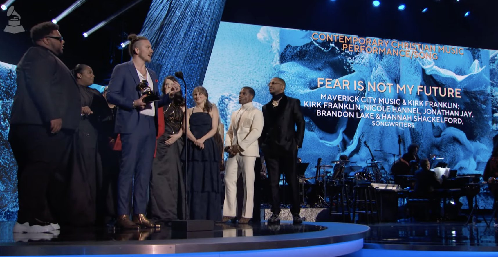 Recording Academy / GRAMMYs on Twitter: "Congrats Best Contemporary Christian Music Performance winner - "Fear Is Not My Future" Kirk Franklin, Nicole Hannel, Jonathan Jay, @Brandonlake & Hannah Shackelford, songwriters (@MavCityMusic & @