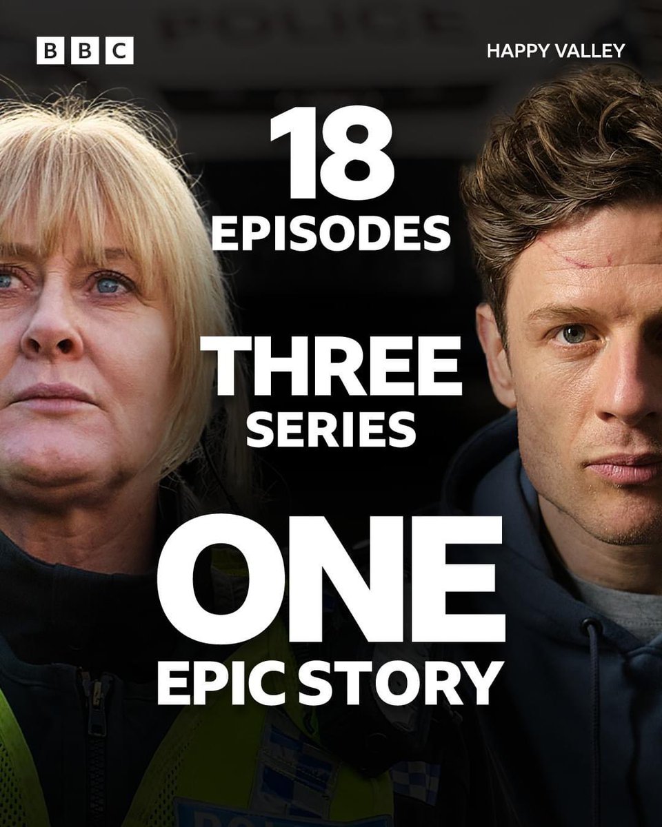 And a slightly singed crocheted blanket… 🧶
Happy retirement Sgt Cawood ! 
#HappyValley #HappyValleyFinale #HappyValley3 #HV #HV3 #SarahLancashire #SallyWainwright #JamesNorton #TommyLeeRoyce #TLR