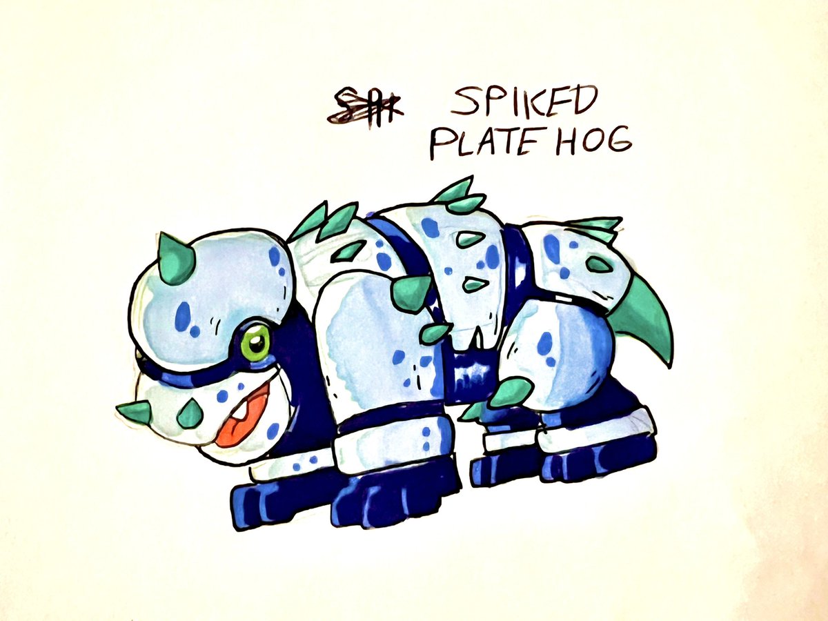 Tomjarobz93's tweet photo. Two creatures from some recent dreams. #drawing #illustration #dreamcreature #dreamrobot #robot #plug #spikedplatehog #socketbot #monster #creaturedesign #markers #cartoon #beast #machine #conceptart #crystal #android https://t.co/1HaG8Fxodw