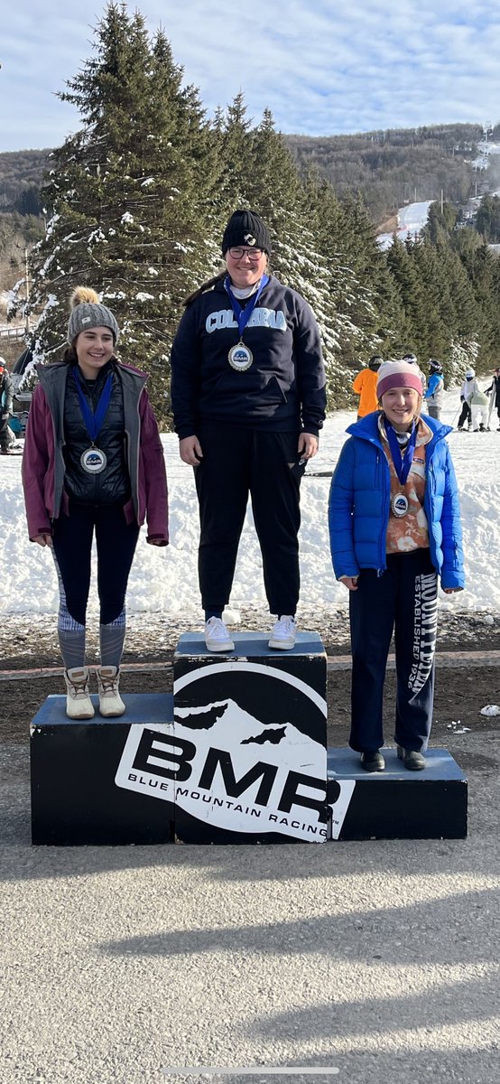 yadz20's tweet photo. “The Thrill of Victory and the Agony of Defeat”

3 races this weekend  (PA Cup 3,4 &amp; 5)- 2 runs each race- with over 50 girls. Kate did very well in The 2 Giant Slalom Races but Crashes on 2nd run in Slalom today (right at finish line)
This Sport is stressful to watch!
🤪⛷⛷⛷⛷ https://t.co/Cg7e8a327b