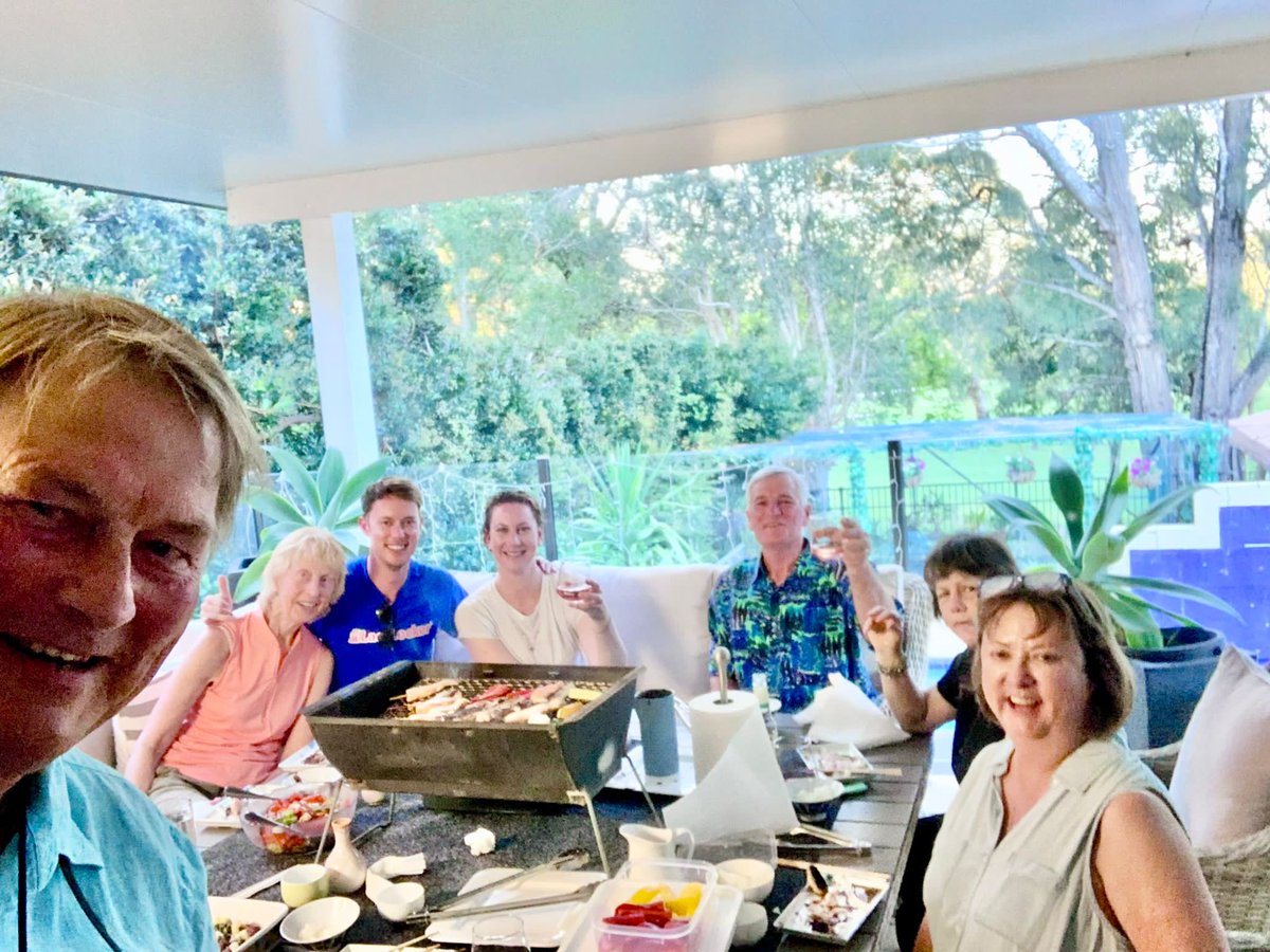 There are places and meals and observations, but the lasting memories that fill your heart and soul come from spending time with friends around the 'barbie'.
Love you all !!