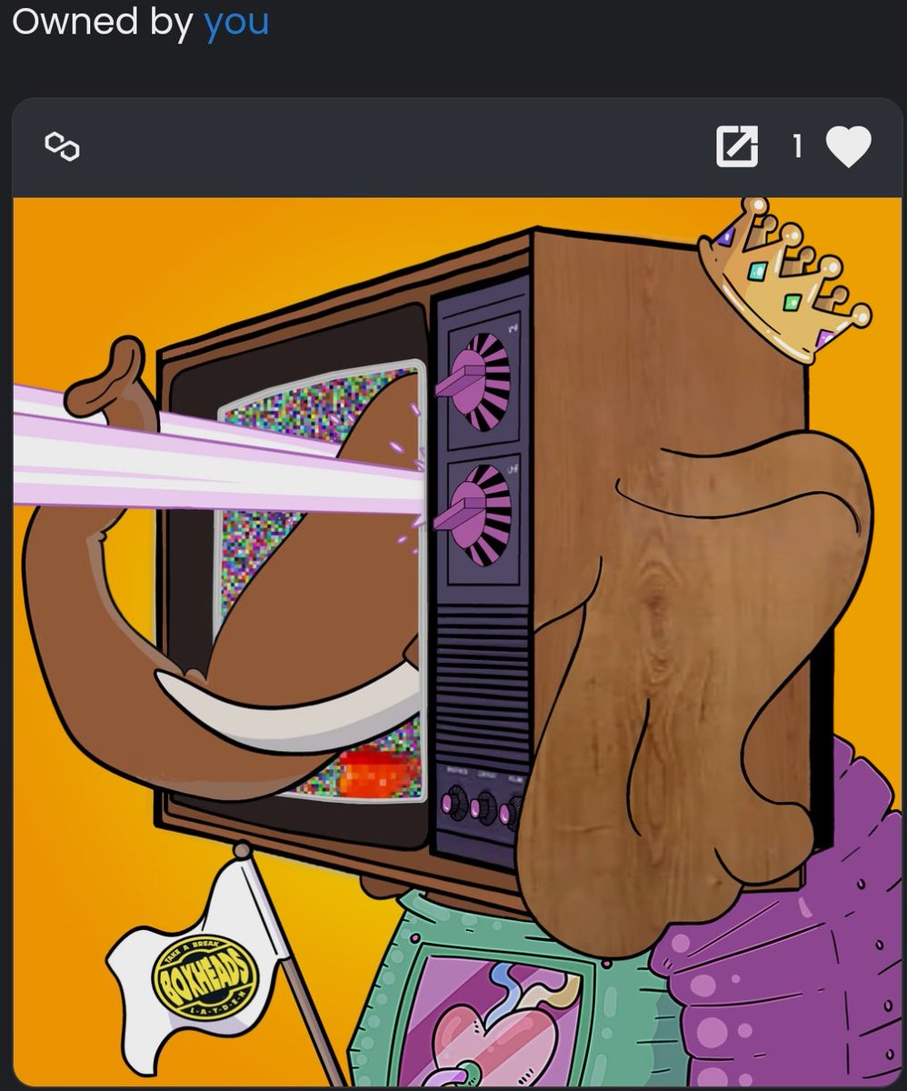 dustydude42079's tweet photo. 🤟😍🤙 @NFTBoxHeads for the absolute 💎 collab 🎁 with @ElegantHerd! Have been such a long time fan of the #BoxHeads! #HappySunday indeed! Thank you my friend!!! #LFGrow
🔥 👀 👇 #ElegantHerd 🐘 🐘 🐘 https://t.co/gzieI1Xldk