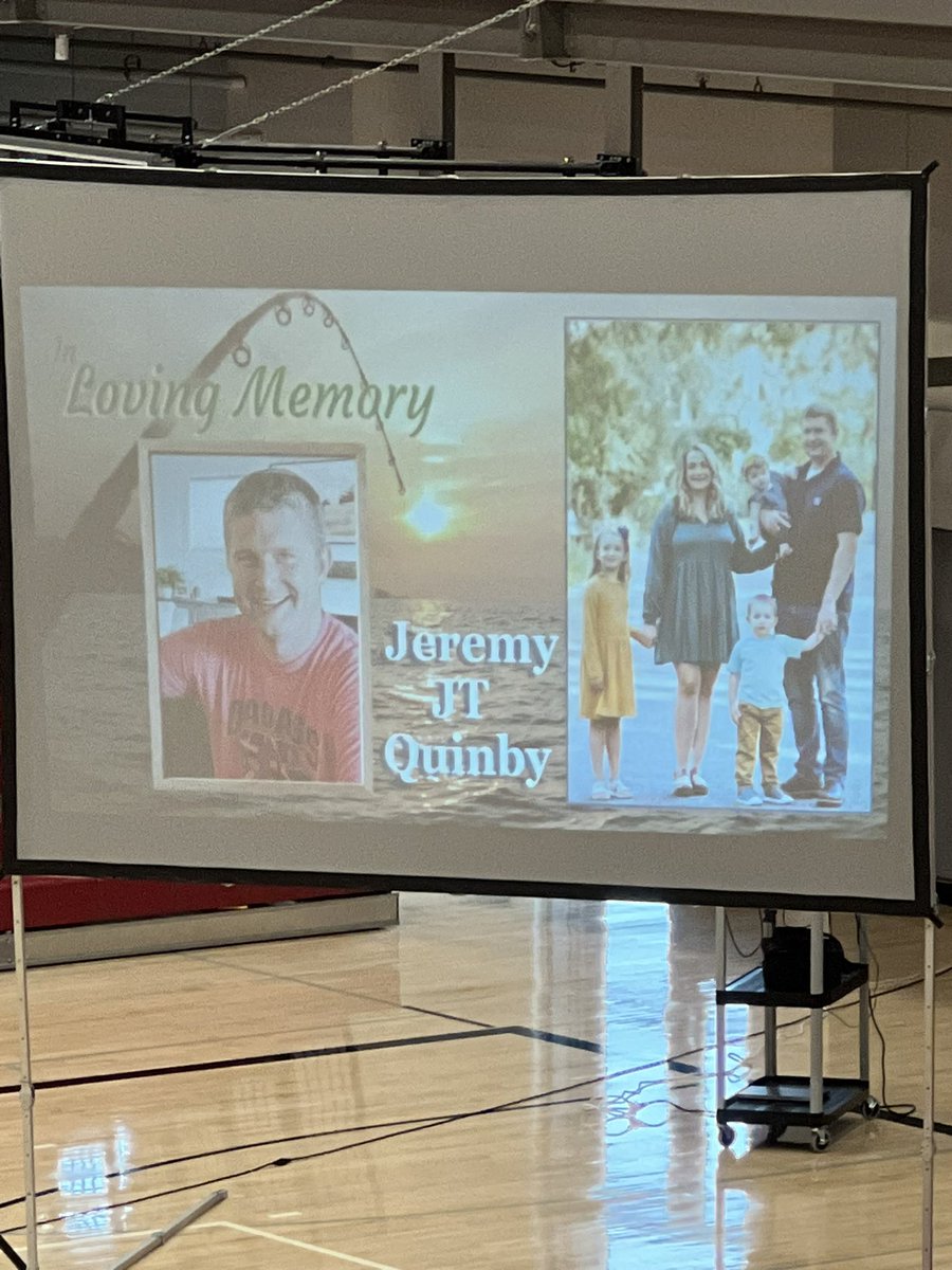 TVFR's tweet photo. Today we’re mourning the loss of firefighter Jeremy Quinby. Jeremy worked for Lake Oswego Fire and McMinnville Fire. Funeral services will be held at Sherwood High School. Our crews are covering Lake Oswego fire stations while Jeremy’s fellow colleagues mourn their loss. https://t.co/3PBBO11qLO