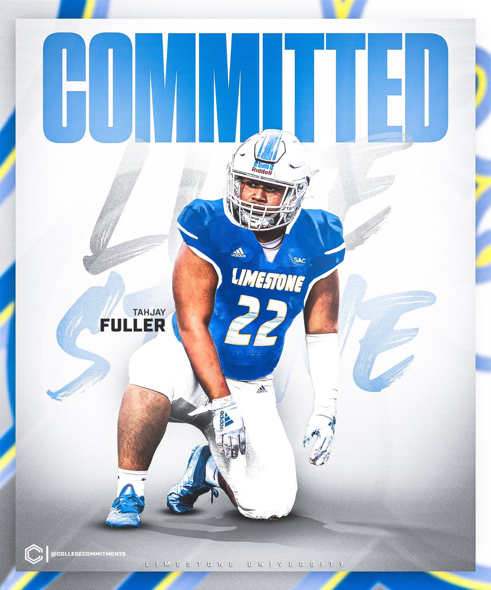 I am proud to say that I am 1000% committed to Limestone University!!!!!I would like to thank all my family, friends and coaches that have helped me and believed in me throughout my journey. #limestONEnation <a href="/LimestoneFB/">Limestone Football</a> <a href="/coachfurrey/">Mike Furrey</a>