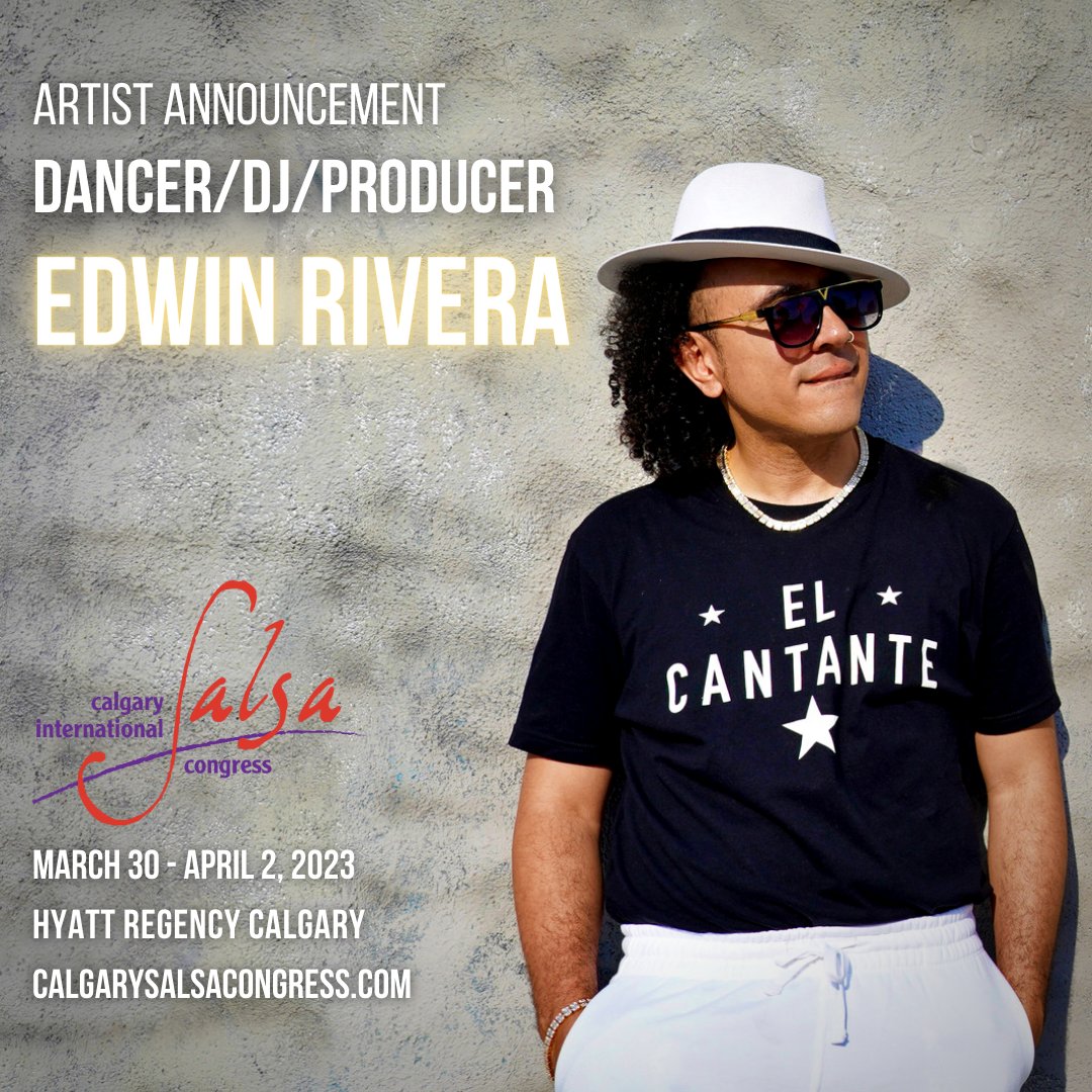 CalgarySalsaCon's tweet image. ⭐ Artist Announcement: Welcoming Edwin Rivera @dimelorivera to the @calgarysalsacongress ⭐

Edwin is an influential artist in the Latin dance and music community as a dancer, DJ, and music producer.

Stay tuned for more artist announcements in the coming weeks!
#yycsalsa
