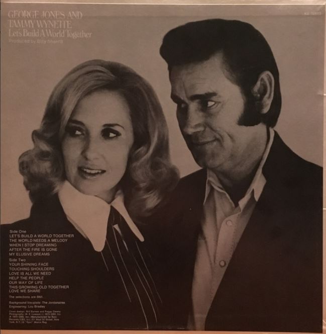 MadMax1861's tweet photo. #50YearsAgoToday the #GeorgeJonesAndTammyWynette #album #LetsBuildAWorldTogether was released. The third photo was on the album sleeve. #50YearsAgo #GeorgeJones #TammyWynette #February1973 #GeorgeAndTammy #CountryMusicHallOfFame #FirstLadyOfCountryMusic #Tammy https://t.co/vJfrxwhdwR
