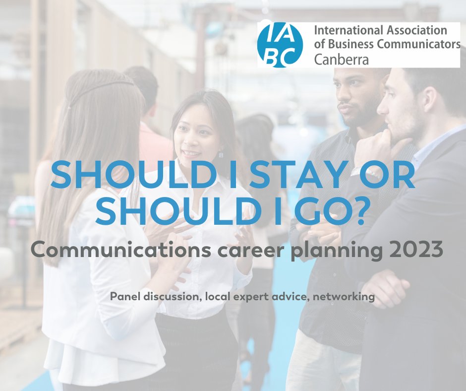 FIRST EVENT OF THE YEAR.
With Yellow Hat Consulting, our panel of local communications professional will help you think about your career in comms in 2023. 

Wed 15 Feb 6pm - 7:30pm
Yellow Hat Office, Canberra City
Free for members, $10 non-members. buff.ly/40v3r5e