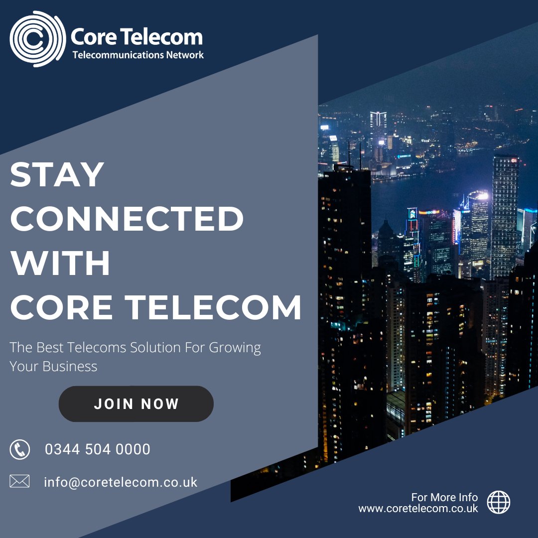 CoreTelecomLim's tweet image. Stay connected with ease! 📱 At Core Telecom, we provide top-notch telecommunications services to keep you connected with the world!
Experience seamless communication with our cutting-edge technology
#StayConnected #InnovativeTechnology #internet #ecommerce #ipv #phone