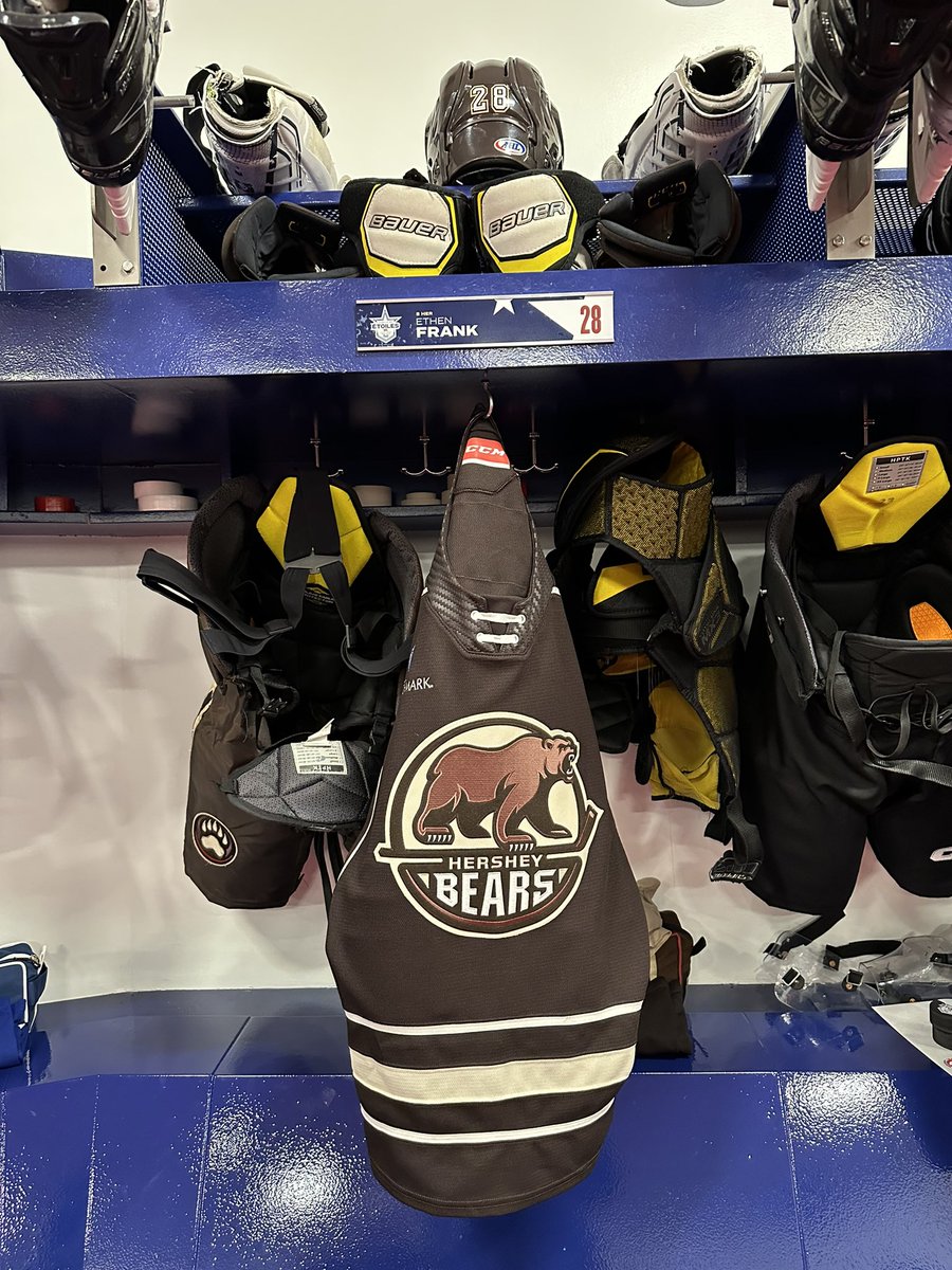 Hershey Bears on Twitter "Locker room stalls are set 🤩"