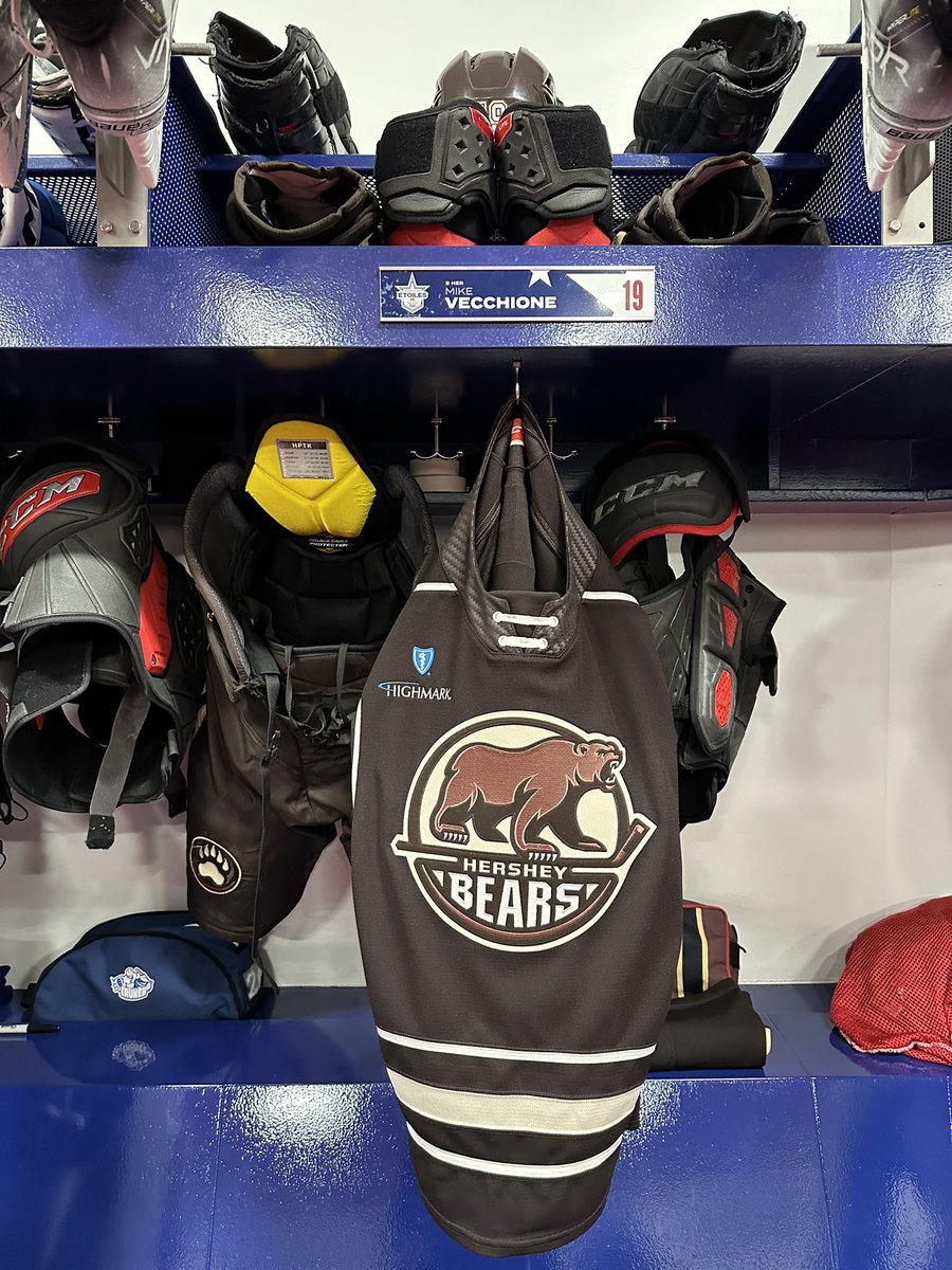 Hershey Bears on Twitter "Locker room stalls are set 🤩"
