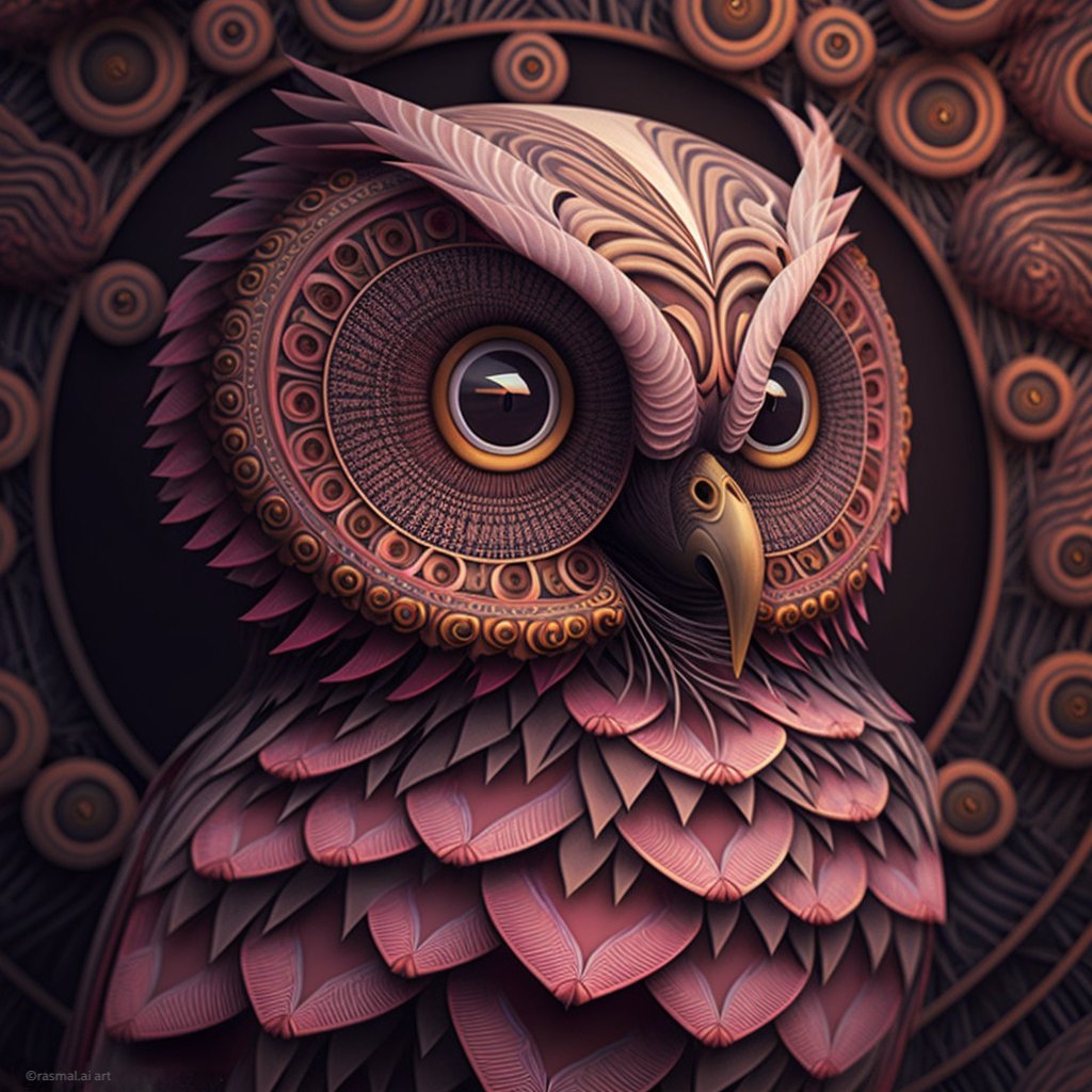 Rasmal.Ai on Twitter "Binocular vision, Binaural hearing AIArtwork owls"