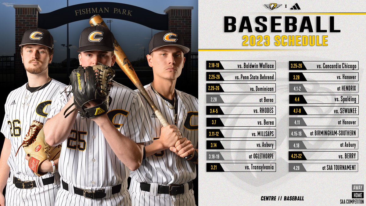 CentreBaseball's tweet photo. Centre Baseball fans we’re 2 weeks away from Opening Day #RollKerns https://t.co/BRN873vtyI