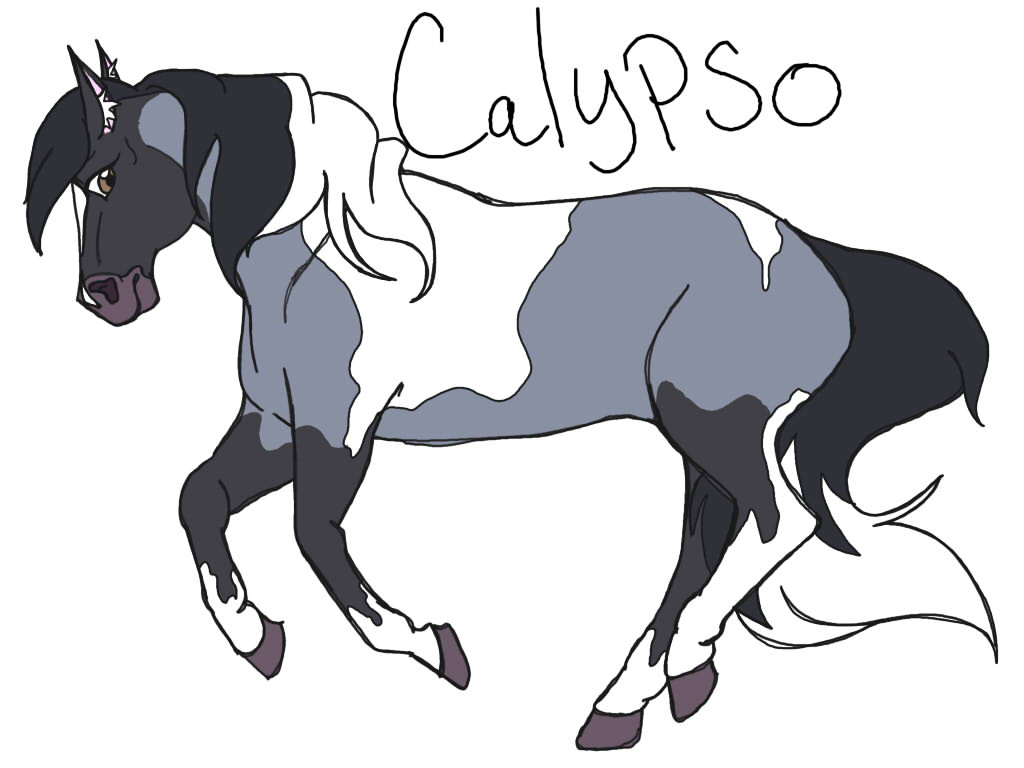 Calypso! RDR2online mare Tried and True! I love Blue Roan in horses and fell inlove with this horse!

#rdr2online #rdr2horses #blueroan #painthorse #furry #furryart