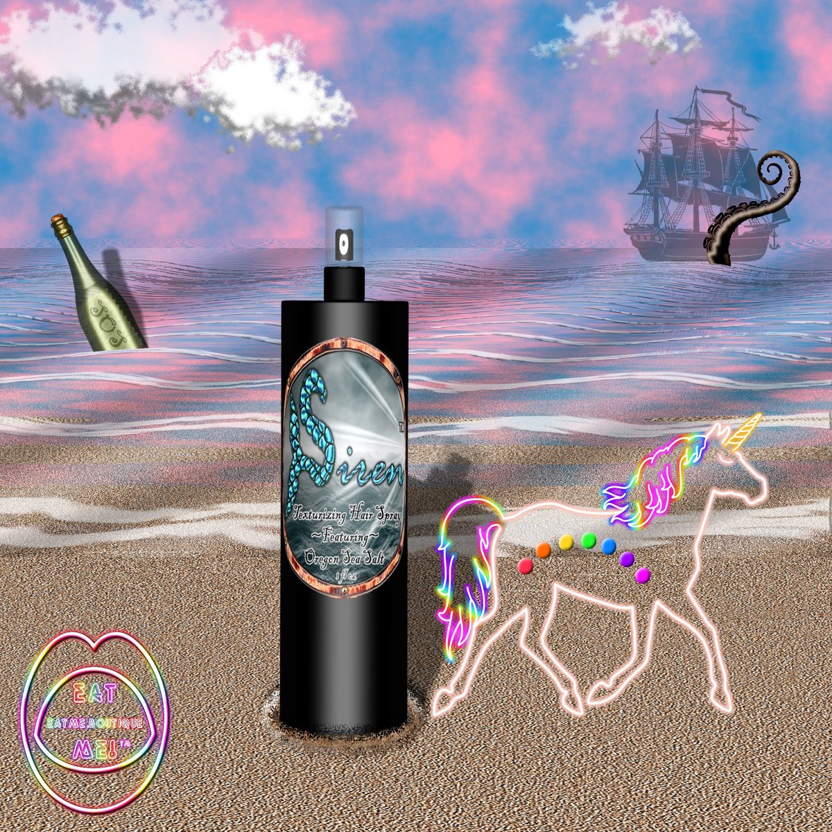 Check out the newest product in my #etsy shop: Siren™ Sea Salt Hair Spray - Unicorn Candy Drops #seasalthairspray #eatmeboutique #beauty #hair #foodie #shopsmall #mermaid #curlyhair #wavyhair #beautyproducts #smallbusiness #disabledbusinessowner etsy.me/3I04vqH