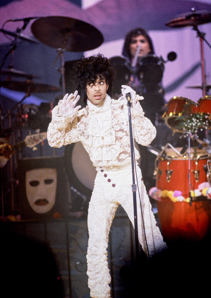 In 1985, Prince and The Revolution performed 'Baby, I'm A Star' at the #GRAMMYs and accepted two awards for Purple Rain. Prince took home an additional GRAMMY as the songwriter of @ChakaKhan's rendition of 'I Feel For You.'