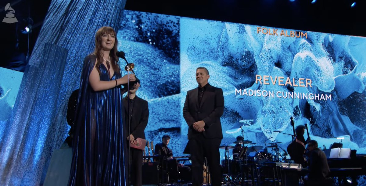 Congrats Best Folk Album winner - 'Revealer' <a href="/madicunningham/">Madison Cunningham</a> #GRAMMYs
🎶 WATCH NOW grm.my/3RqthTR