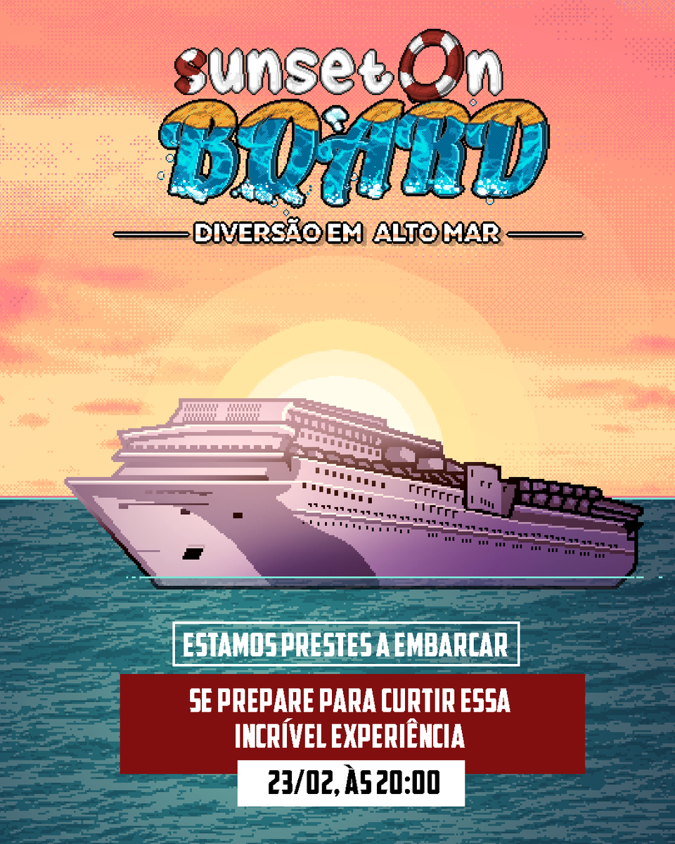 Sunset On Board  🛳️⚓️

Em comemoração ao aniversário da Sunset Music, preparamos um mega evento, com grandes surpresas para você! São 2 anos de histórias. 

Um enorme cruzeiro de carnaval te espera dia 23/02, às 20:00, no ironhotel.biz
#SunsetOnBoard #Sunset2anos