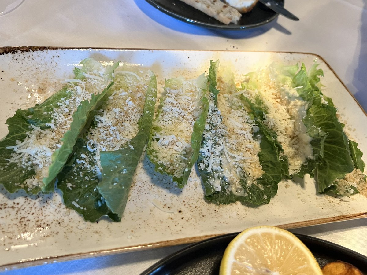 MBenzJ's tweet photo. Fresh Pastas, Octopus and Cesar Salad 😝 https://t.co/LBI4GRfXSx