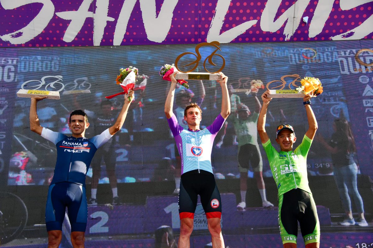 infoadolfo's tweet photo. #MartinVidaurre 🇨🇱 dio el golpe en la etapa final y se quedó con la general de la #vueltadelporvenir 

Una fuga muy numerosa dominó la etapa y hubo vuelco en la general.

#MartinVidaurre superó al panameño #FranklinArchibold y al colombiano #CesarParedes

📸 @luisrojomallea https://t.co/VgOQessJQR