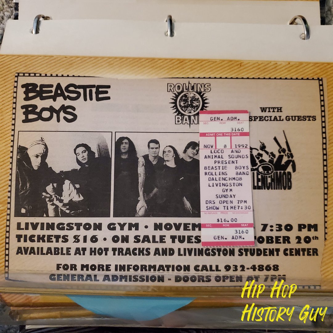 Nov 8, 1992: My first ever concert was the Beastie Boys w/ Da