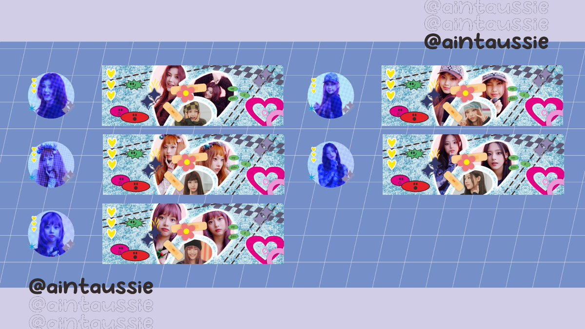 aintAussie's tweet image. HALLOOOOO EVERYONE!!! aku bawa layout ready stock gg nih! kali ini ada newjeans, le sserafim, red velvet dan nmixx!!! hayuuuu diaturi sebelum keabisan 🤩 check this thread for preview + pricelist 😆