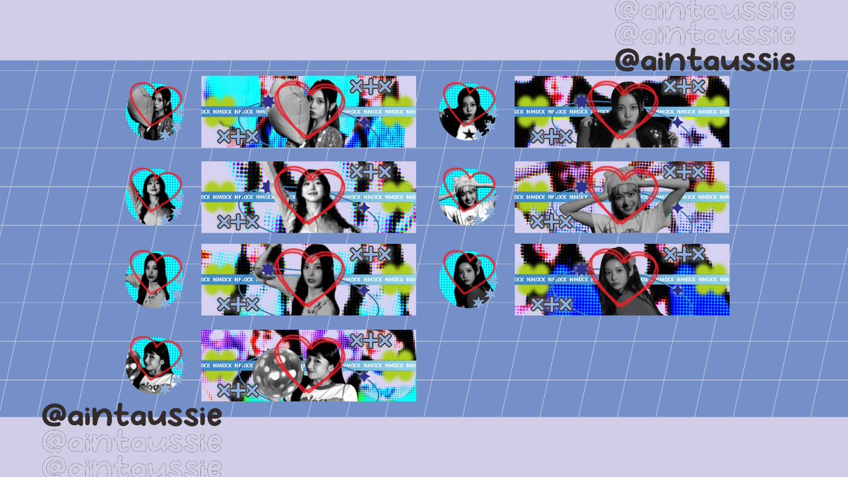 aintAussie's tweet image. HALLOOOOO EVERYONE!!! aku bawa layout ready stock gg nih! kali ini ada newjeans, le sserafim, red velvet dan nmixx!!! hayuuuu diaturi sebelum keabisan 🤩 check this thread for preview + pricelist 😆