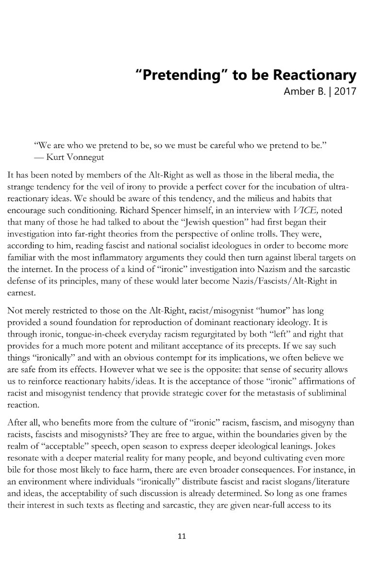 BurnTheTombs's tweet photo. one of RAIM's best, most practically useful essays: a short piece on edgelordism, "left-wing trolls", and "ironic" reaction https://t.co/yZEBRd3zgr