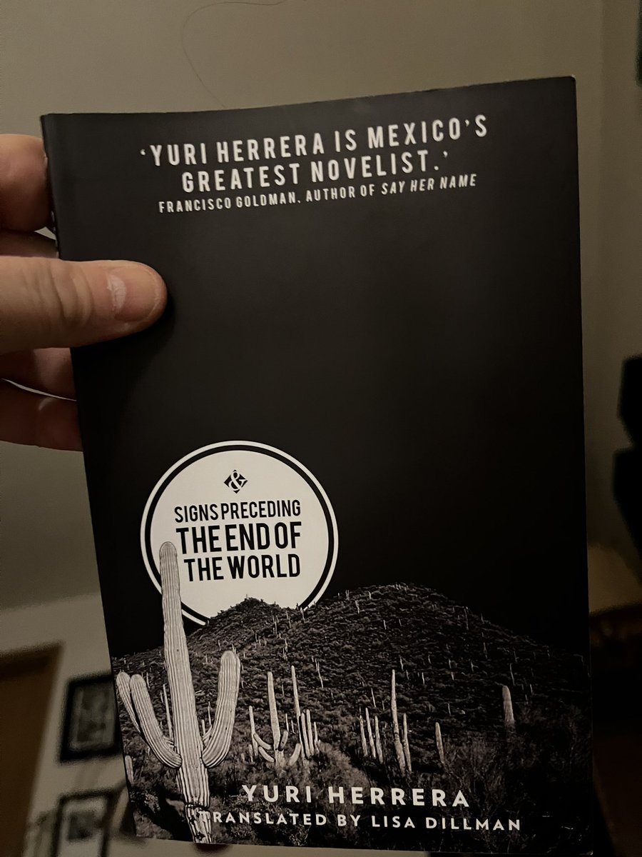 brooken19628814's tweet photo. @goodreads Signs Preceding the End of the Works by Yuri Herrera https://t.co/bKtsyKMZxA