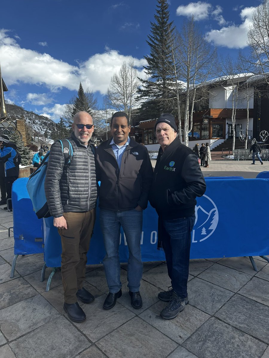 A great day in Vail, CO with the fabulous <a href="/RepJoeNeguse/">Rep. Joe Neguse</a> and the amazing founder of <a href="/earthxorg/">EarthX</a> , the brilliant Trammell Crow talking about the environment, finding solutions and getting to celebrate the 50th anniversary of the #NBS_BlackSkiers #blackhistorymonth #earthx