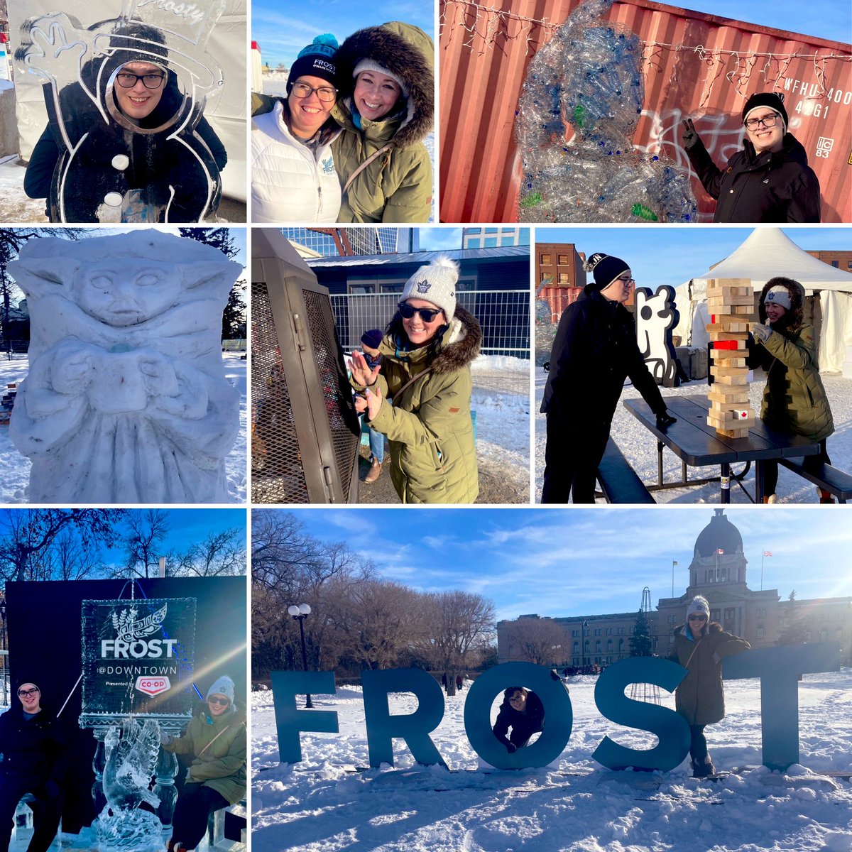 What a wonderful afternoon at @FROST_ReginaSk with my nephew. Get out there and take it in this week! Fantastic event! ❄️👏🏼 #FrostYQR #GetFrosted #yqrwd