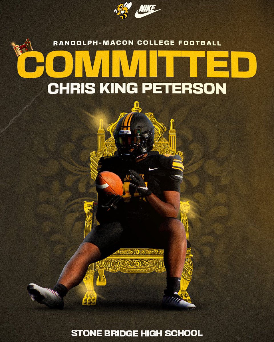 Committed!!!🖤💛🖤First I would like to thank God, my coaches,family and friends who help me out through this process. I am blessed to be continuing my athletic and academic career at Randolph-Macon. <a href="/CoachMcGeeRMC/">Nick McGee</a> <a href="/Coach_NJackson/">Noah Jackson</a>