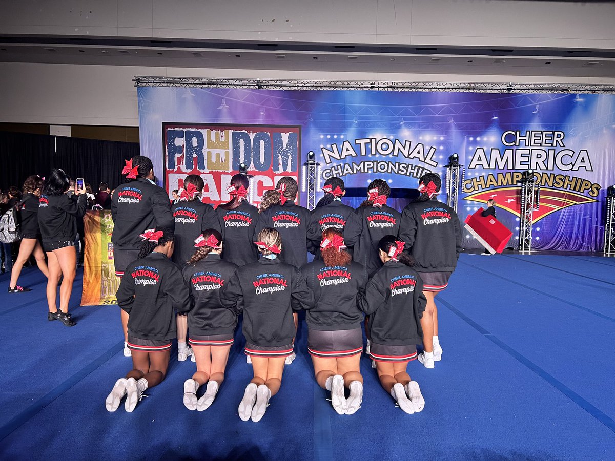 🎉🥳🎊🏆Huge Congratulations to the Wagner T-bird cheerleaders for being Cheer America National champions!!!  We are proud of you!!  🎉🥳🎊🏆
