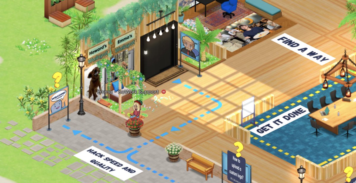 This is what our #remotework situation looks like. Our culture is literally baked into the walls. Where does you team work from? 

#remote #virtualoffice #workfromanywhere #CultureWins @sowork_