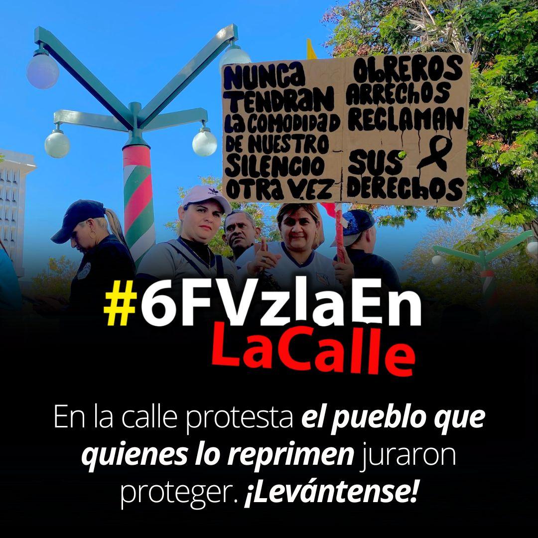 El pueblo venezolano UNIDO, Educadores. trabajadores, Gremios. Estudiantes defienden en la calle sus derechos a una VIDA DIGNA
LIBERTAD Y DEMOCRACIA
#6FVzlaEnlaCalle