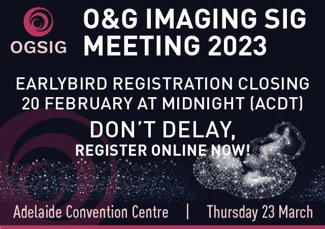 ARGANZ is pleased to share details of the OGSIG Meeting 2023:

A meeting for radiologists, obstetricians, gynaecologists, and sonographers to update their knowledge in Obstetrics and Gynaecology imaging.