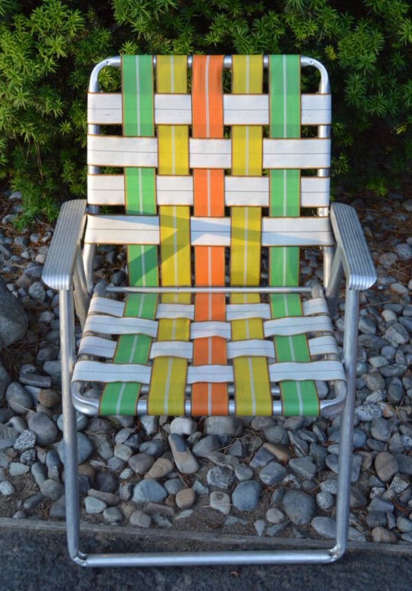 You may see a lawn chair, but I see a Wiffle Ball strike zone.