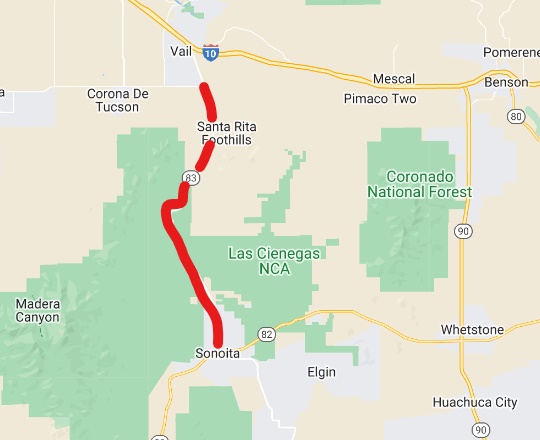 ArizonaDOT's tweet photo. UPDATE: Due to a brush fire, SR 83 NB is closed at SR 82 in Sonoita (mp 30). The SB side is closed near Sahuarita Road (mp 56). There's no estimated time to reopen the road.
#Aztraffic #VailAz #Tucson https://t.co/AzZ3BpAHby