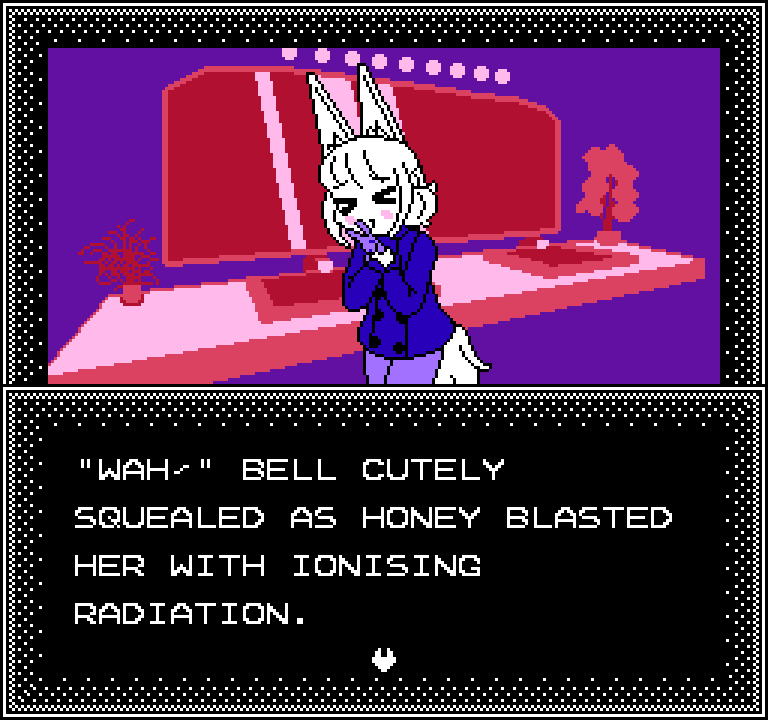 PixelQuiet's tweet photo. Coquette Dragoon by @burgeroise as a famicom ADV, I imagine this is what the tie in game would look like if CQD was an 80s mecha anime
#cqdart https://t.co/3AwKySlEQg