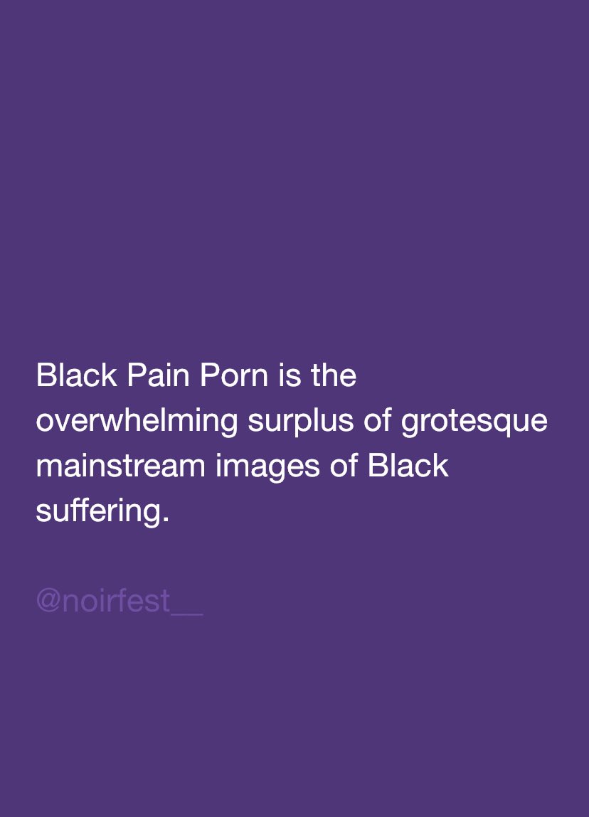 noirfest's tweet photo. Have you heard of Black Pain Porn? It’s one of Hollywood’s most popular genres https://t.co/tnBU2ANmvD