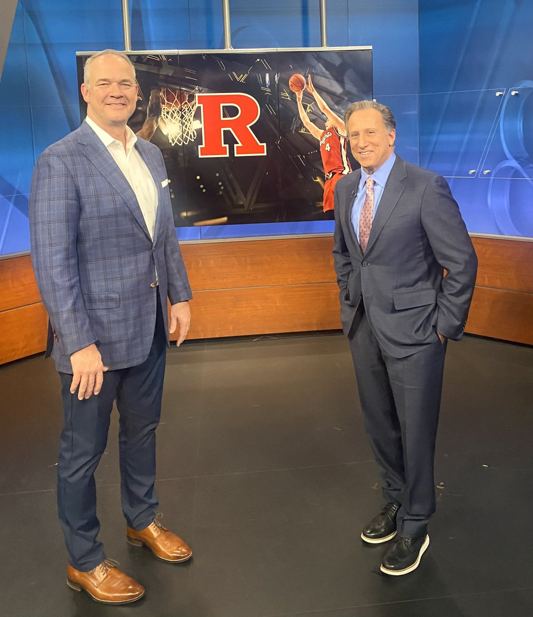 Rutgers Men’s Basketball 🏀 (@rutgersmbb) on Twitter photo Thanks to <a href="/BruceBeck4NY/">Bruce Beck</a> and <a href="/NBCNewYork/">NBC New York</a> for hosting <a href="/CoachPikiell/">Steve Pikiell</a>.
Tune in at Midnight to <a href="/SportsFinal4NY/">WNBC Sports</a> tonight to catch up with Coach.
#TheKnighthood🛡⚔️ Thanks to <a href="/BruceBeck4NY/">Bruce Beck</a> and <a href="/NBCNewYork/">NBC New York</a> for hosting <a href="/CoachPikiell/">Steve Pikiell</a>.
Tune in at Midnight to <a href="/SportsFinal4NY/">WNBC Sports</a> tonight to catch up with Coach.
#TheKnighthood🛡⚔️