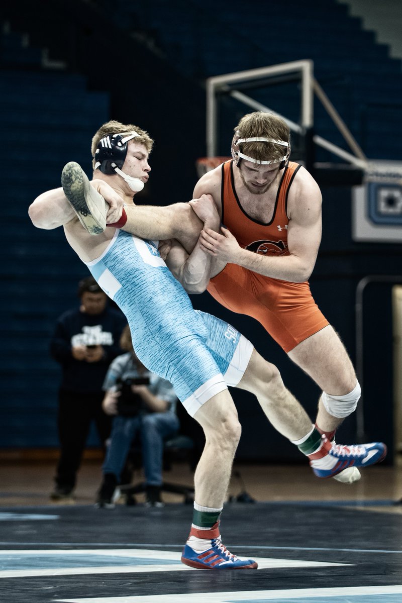 WeeksMichael's tweet photo. Final home match for @CitadelWrestle today against @campbellwrestle.  Wins for Haubert (Dec), Hardy (Dec), and Tyler (FF). Overall Camels 27, Bulldogs 9. @Citadel1842 @CitadelSports #collegewrestling https://t.co/axqwmBdbaE
